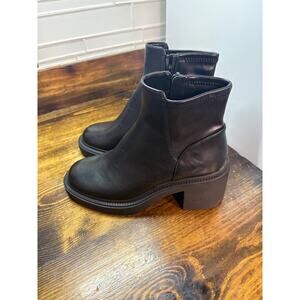 Madden Girl Black Heeled Boots Size 7.5